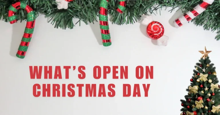 What is open on Christmas Day?